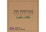 Ancol Heritage Leather Sewn Half Lined Collar Red