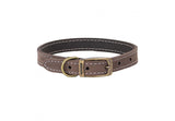 Ancol Timberwolf Leather Collar Sable