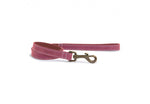 Ancol Timberwolf Leather Lead Raspberry 1mx19mm