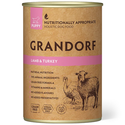 Grandorf Puppy Lamb and Turkey Wet Food