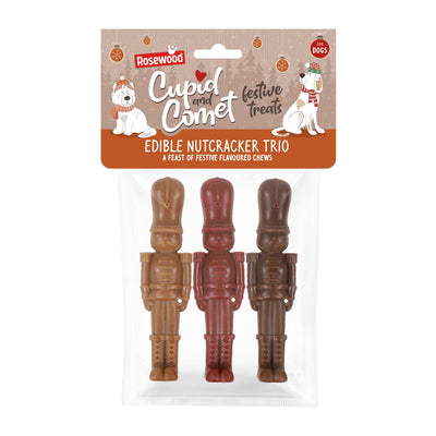 Cupid and Comet Nutcracker Trio 135g