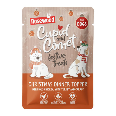 Cupid and Comet Christmas Dinner Topper For Dogs 85g