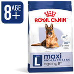 Royal Canin Maxi Ageing 8+ pack for large dogs 26kg to 44kg aged 8 years and over