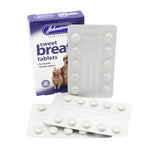 Johnson's Sweet Breath Tablets box with blister strips of 30 tablets