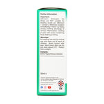 Johnson's Antiseptic Ear Drops 50ml box side: important information, warnings and contents
