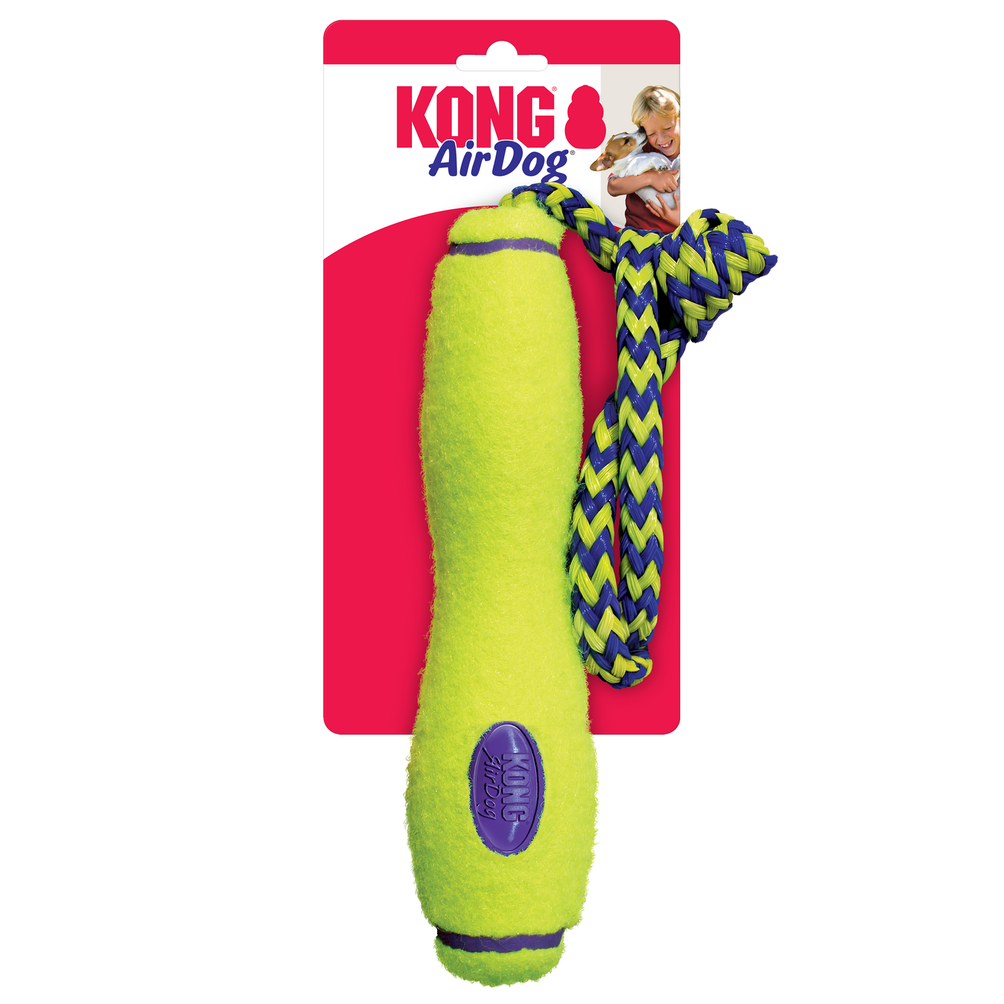 KONG AirDog Fetch Stick w/ Rope - Valuepet.ie
