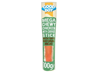 Good Boy Mega Chewy Chicken with Carrot Stick 100g