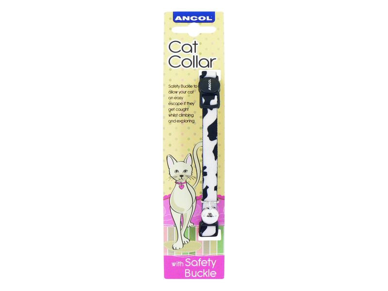Camouflage Black/White Cat Collar - Valuepet.ie