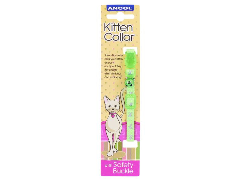 HI-Vis Safety Green Kitten Collar - Valuepet.ie