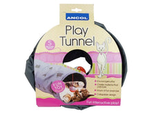 Cat Play Tunnel Grey Collapsible 50cm - Valuepet.ie