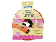 Cat Play Tunnel Red Collapsible 130cm - Valuepet.ie