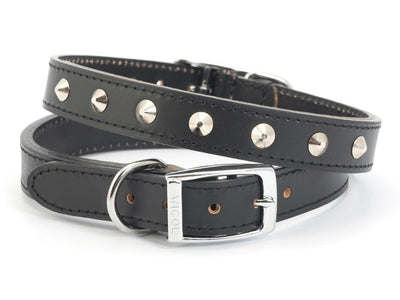 ANCOL S3 BLACK SEWN STUDDED COLLAR 16″