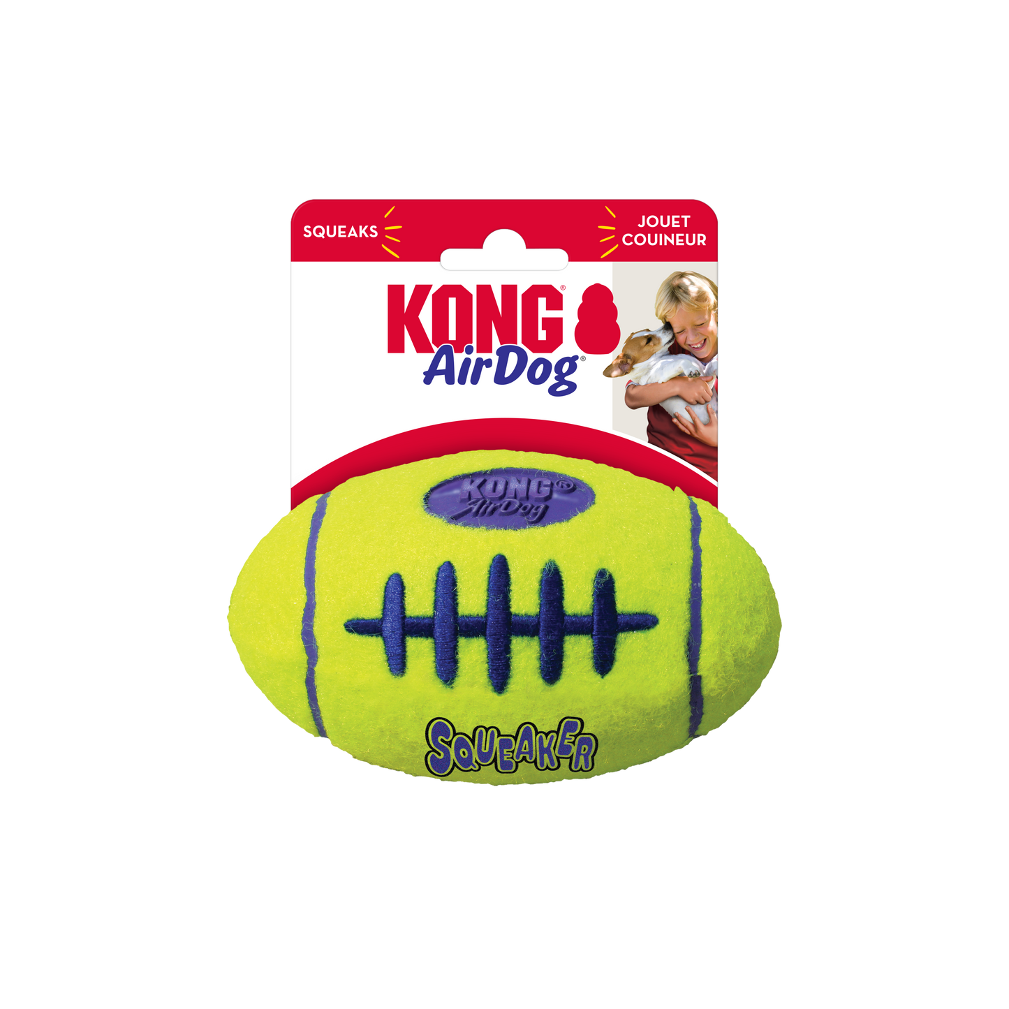 KONG Air Dog Squeaker Football - Valuepet.ie