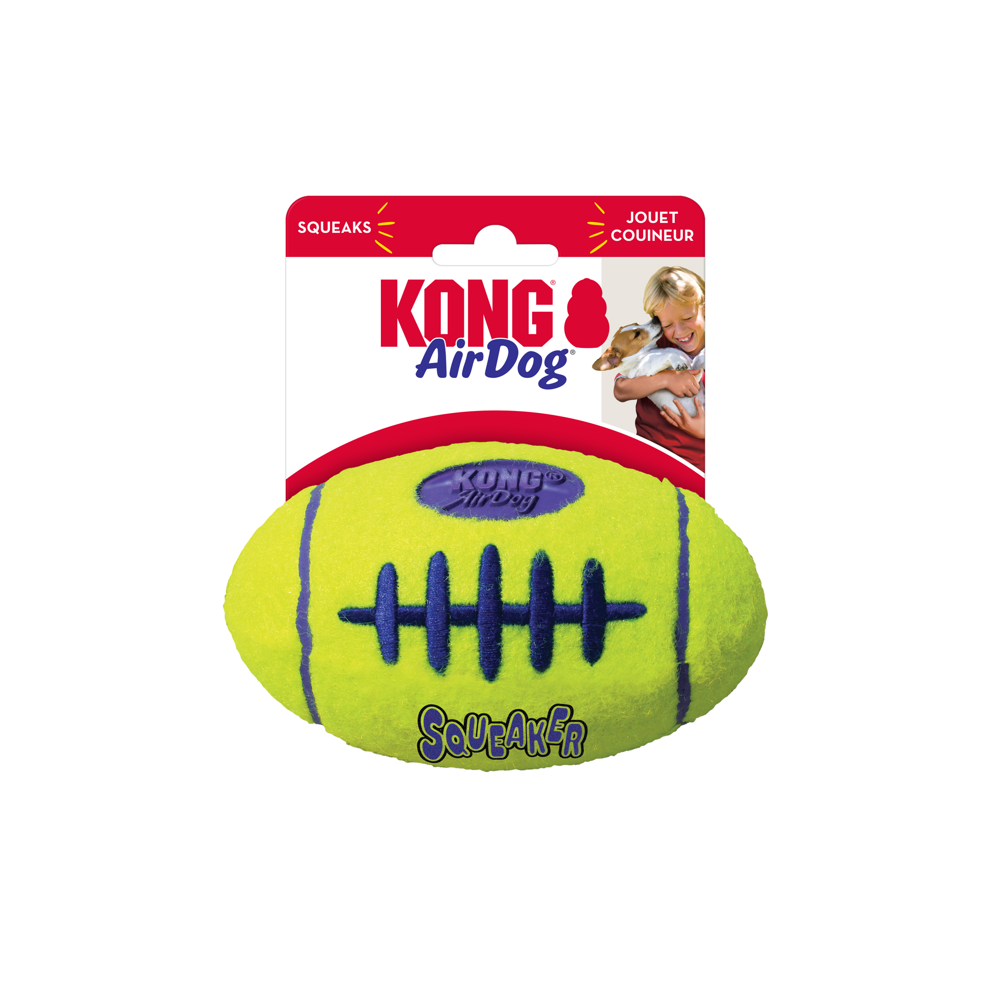 KONG Air Dog Squeaker Football - Valuepet.ie