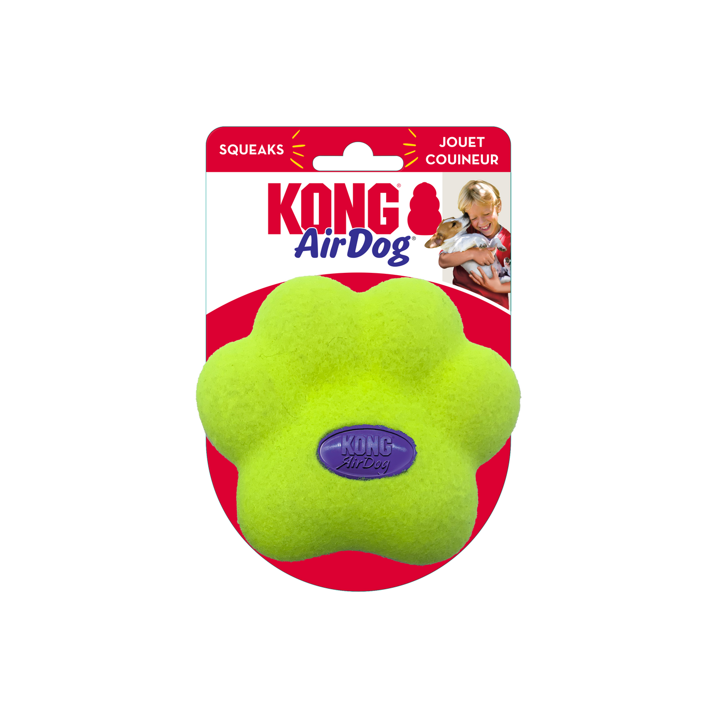KONG  Air Dog Squeaker Paw Medium - Valuepet.ie