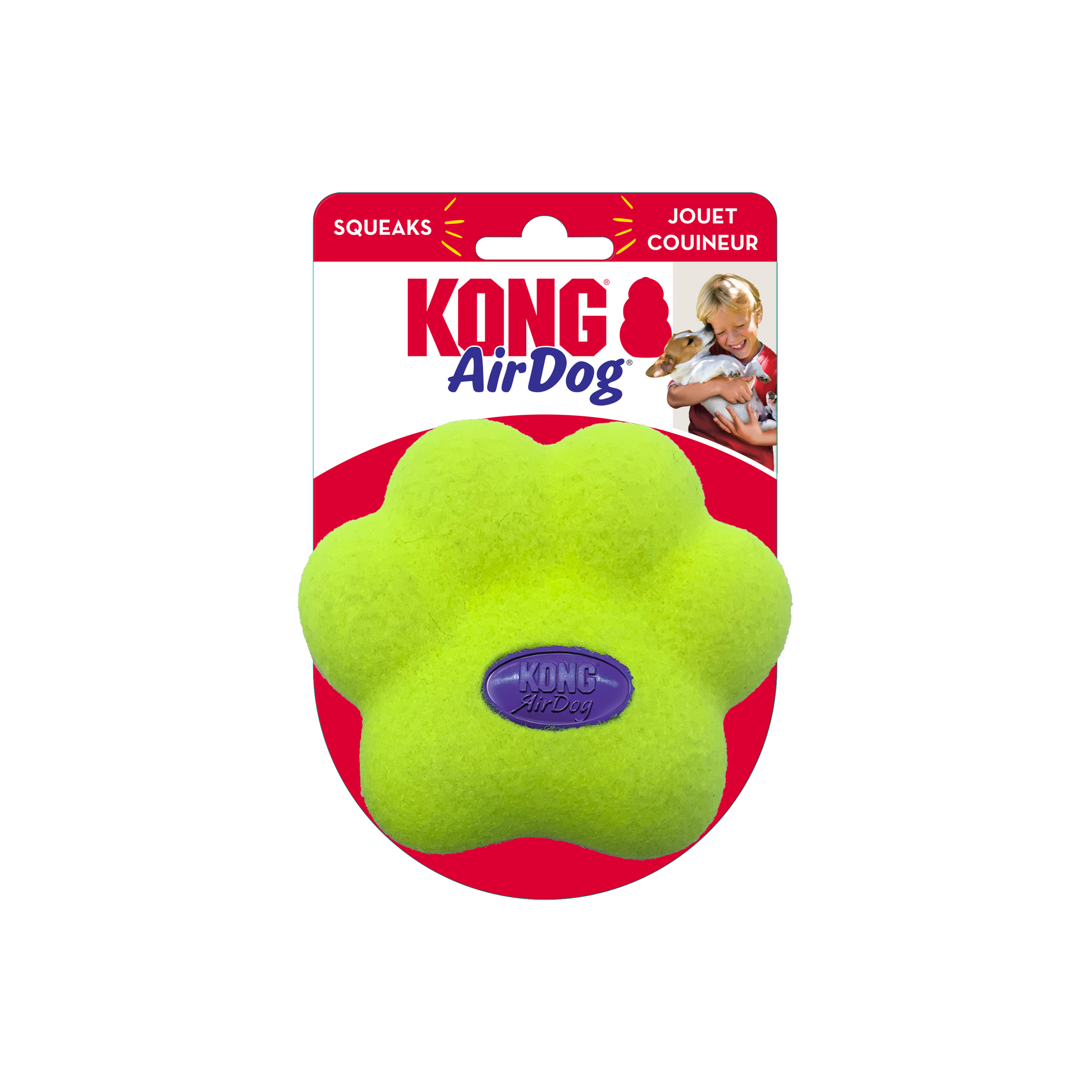 KONG  Air Dog Squeaker Paw Medium - Valuepet.ie