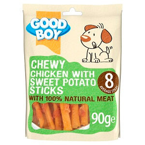 Good Boy Chewy Chicken with Sweet Potato Sticks 90g