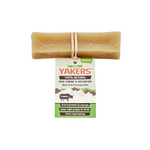 Yakers Apple natural dog chew, Medium size, with label