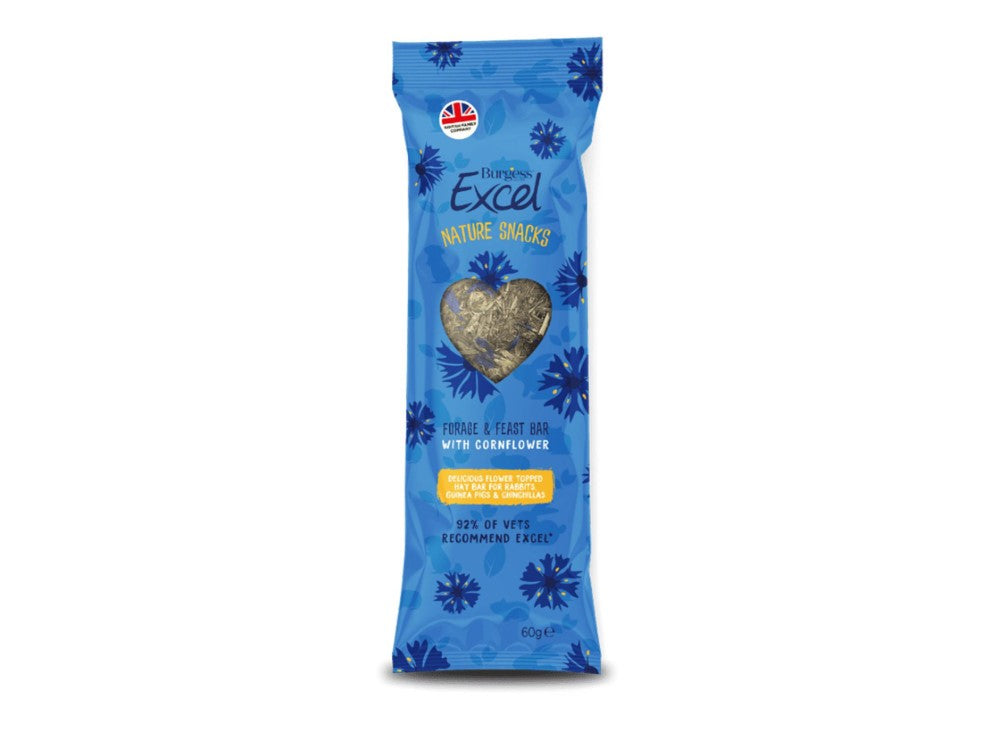 Burgess Excel Forage and Feast Bar Cornflour 60g - Valuepet.ie