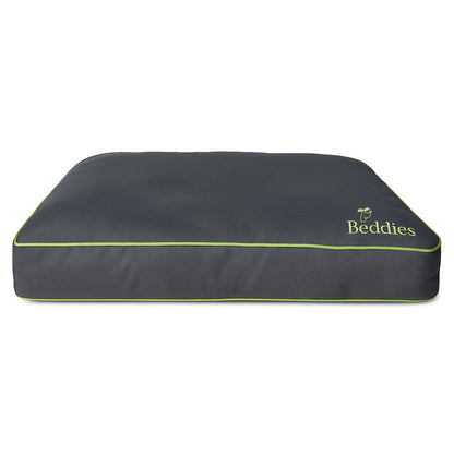 Beddies Waterproof Dog Mattress -  Charcoal/Lime - Valuepet.ie