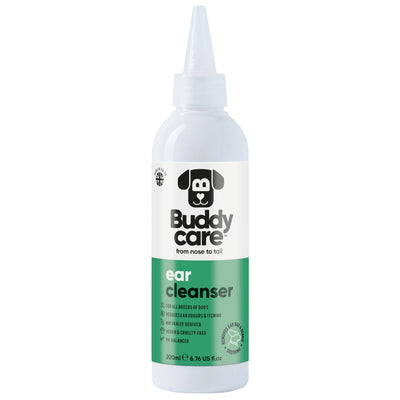 Buddycare Dog Ear Cleanser 200ml bottle, front