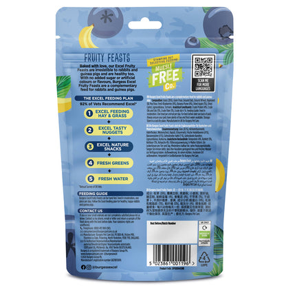 Burgess Excel Fruity Feasts Treats for Rabbits and Guinea Pigs – 60g - Valuepet.ie