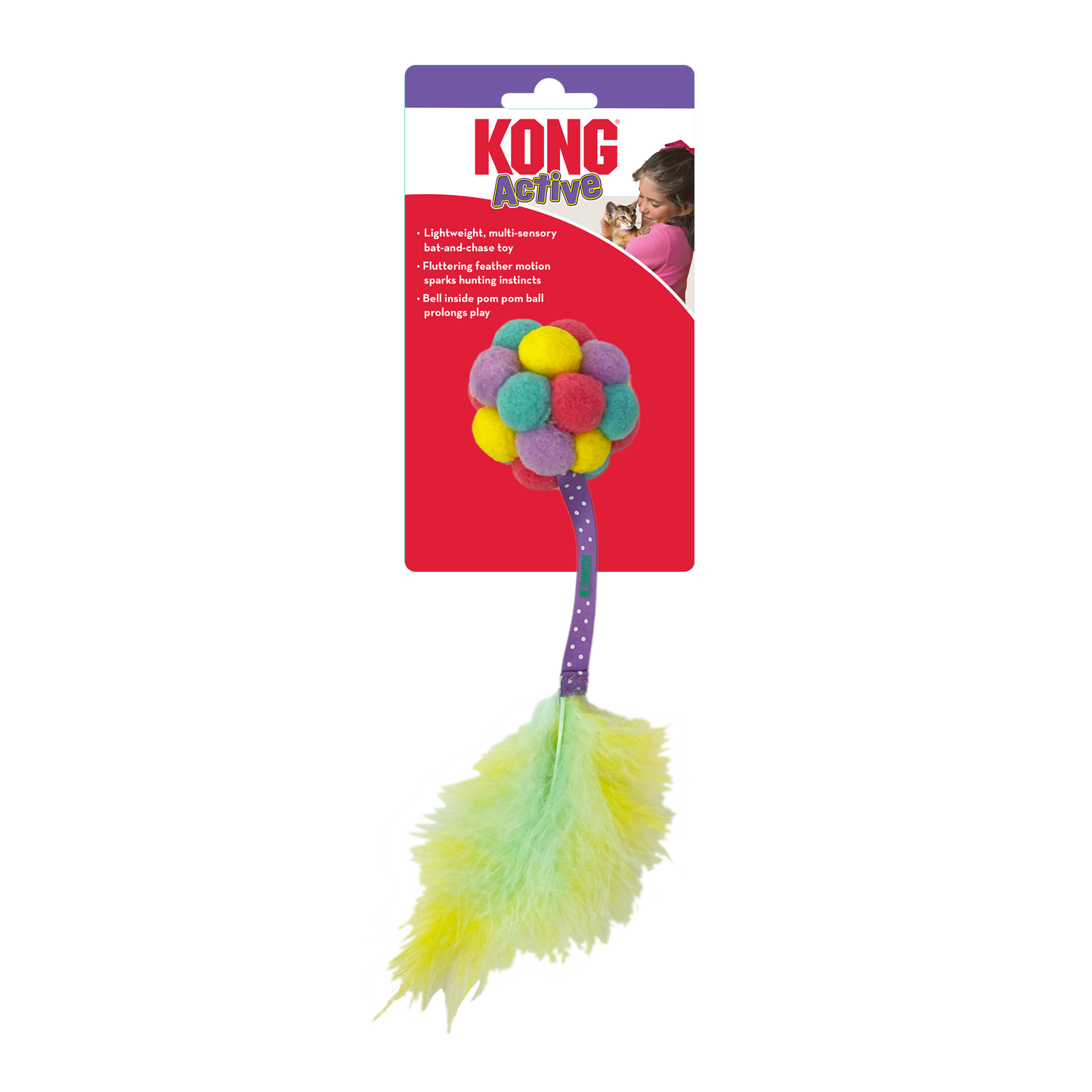 KONG  Cat Active Bubble Ball - Valuepet.ie