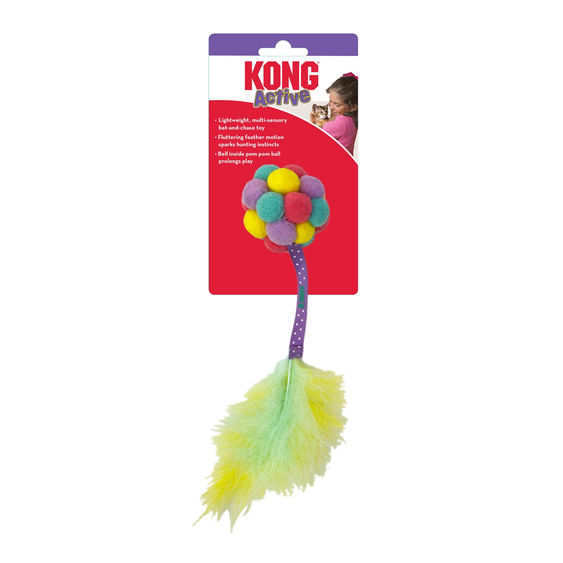 KONG  Cat Active Bubble Ball - Valuepet.ie