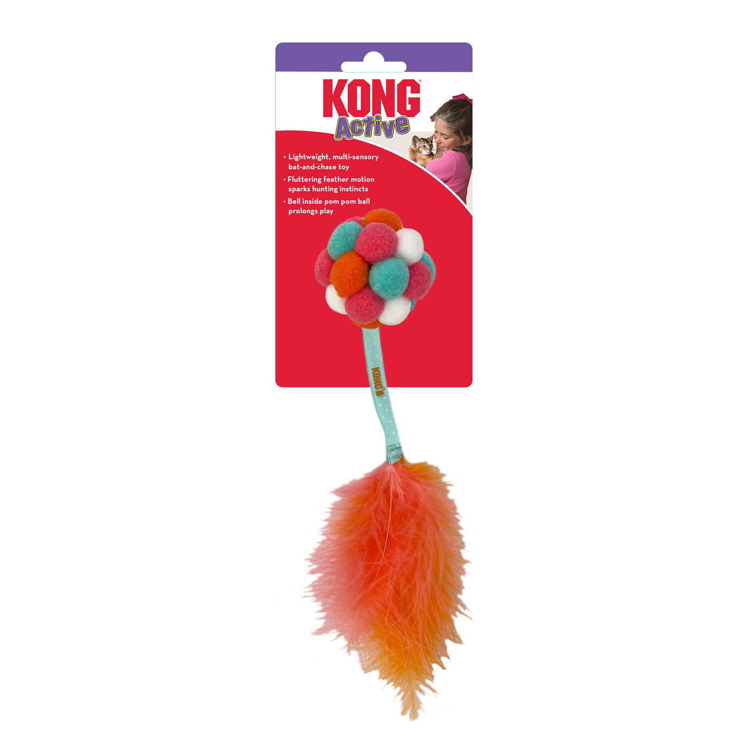 KONG  Cat Active Bubble Ball - Valuepet.ie