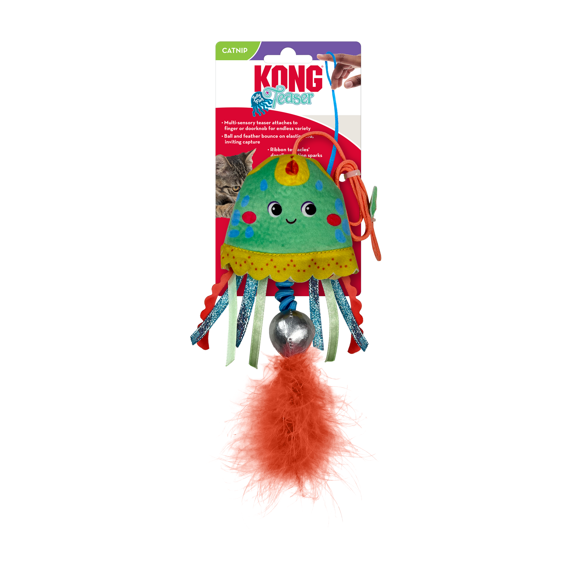 KONG Teaser Jellyfish Assorted - Valuepet.ie