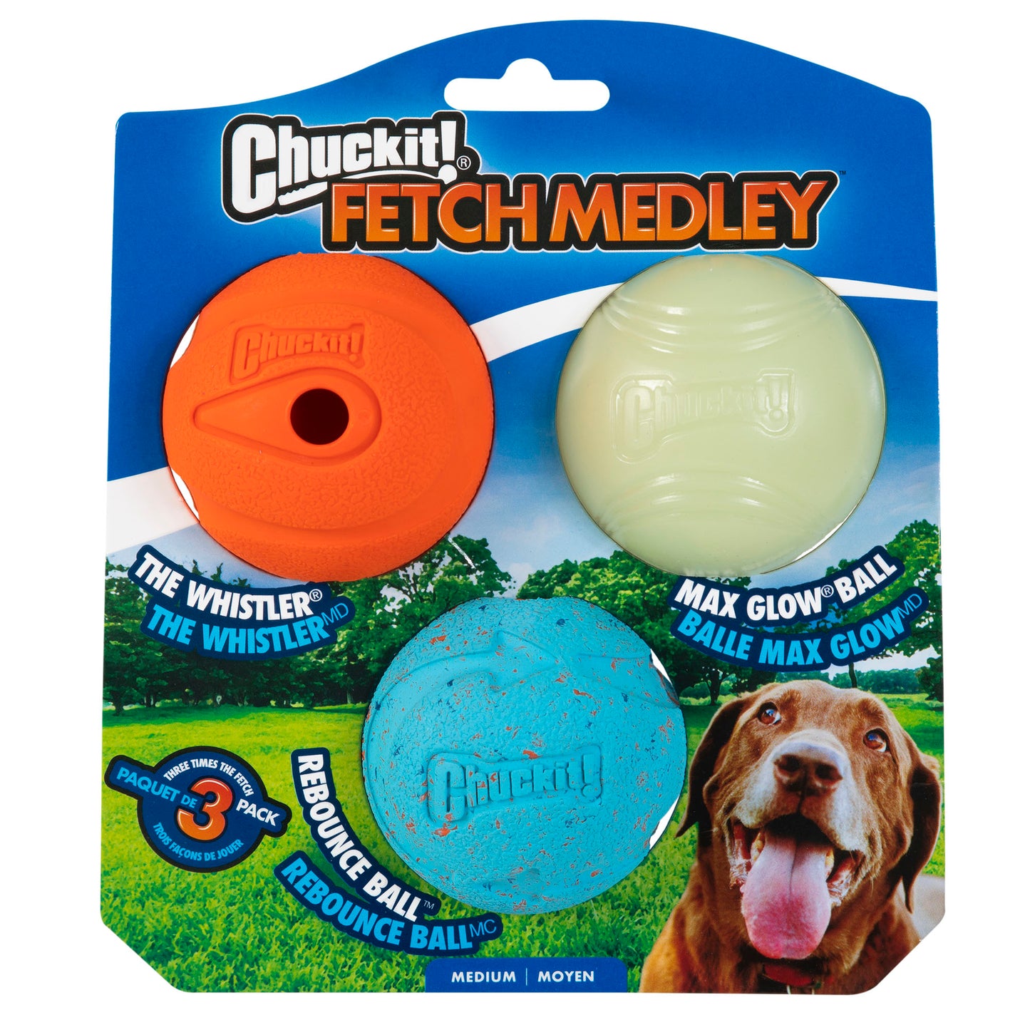 Chuckit! Fetch Medley Dog Toy Triple Pack