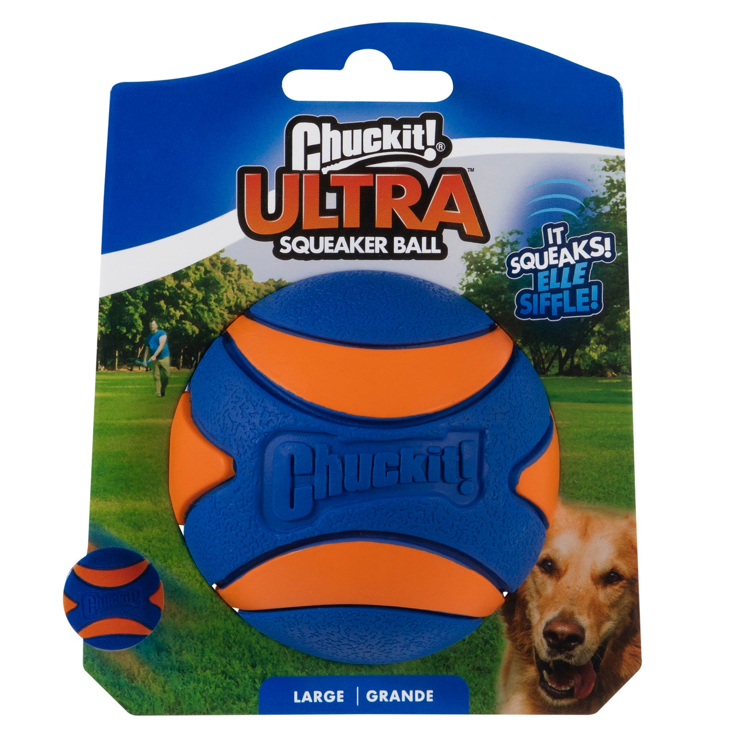 Chuckit! Ultra Squeaker Ball Large Fetch Dog Toy