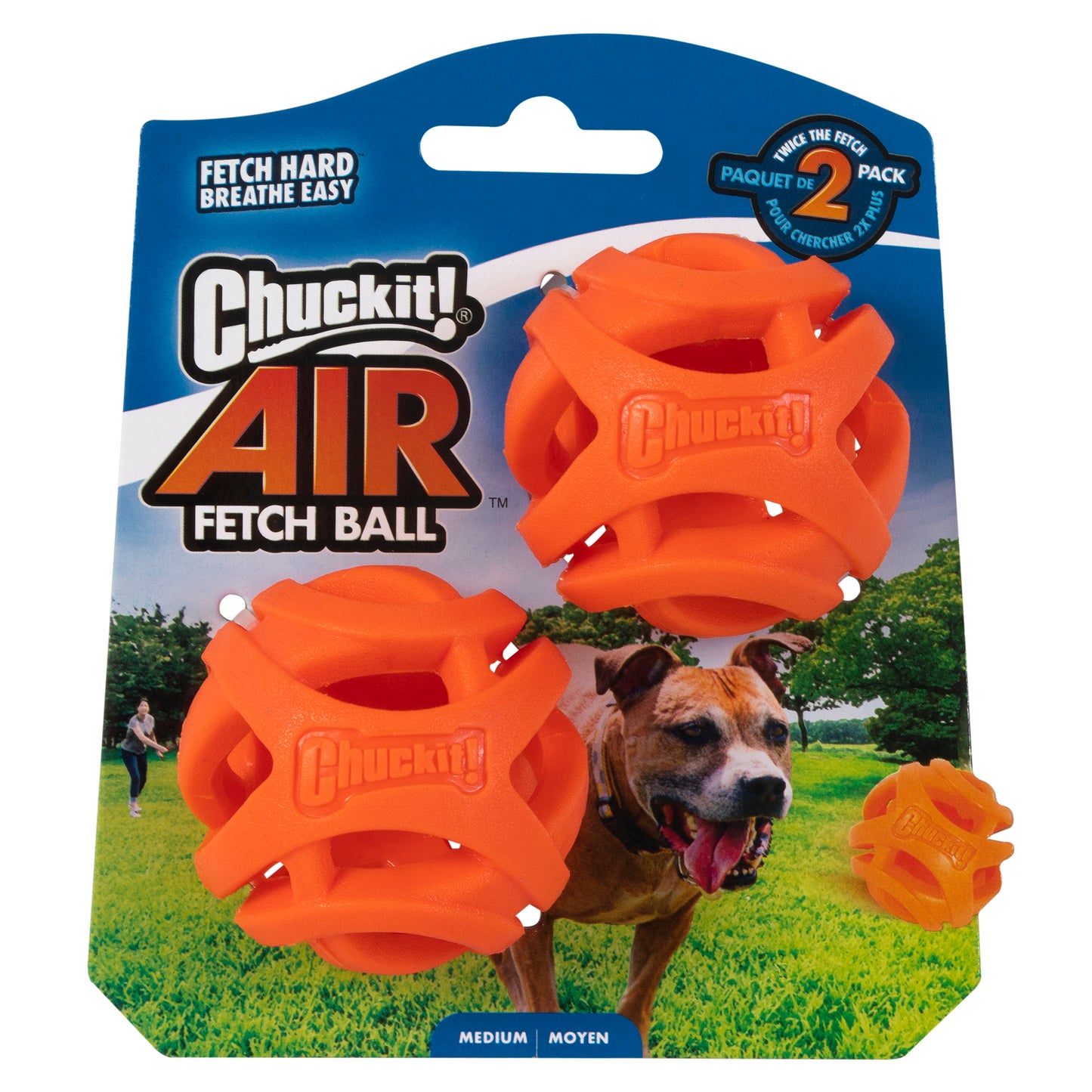 Chuckit! Air Fetch Ball Twin Pack for Dogs