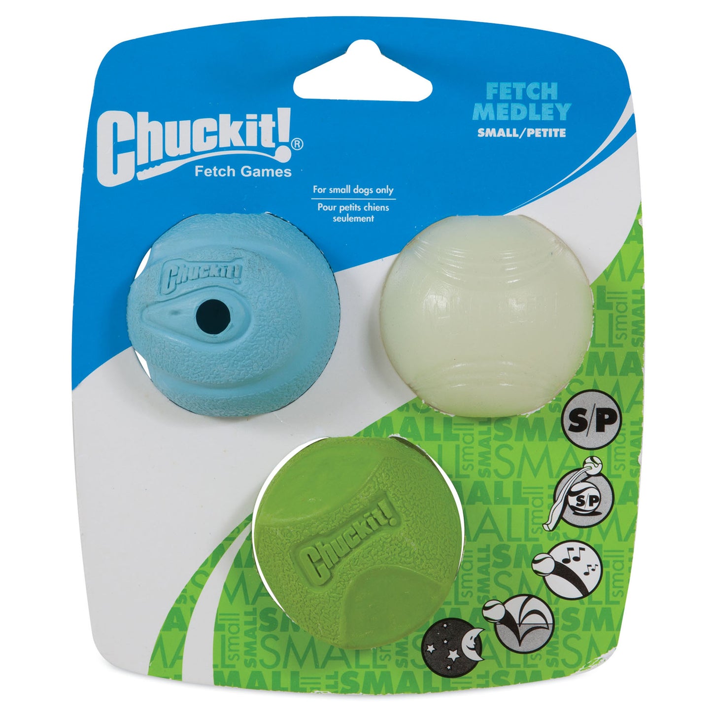 Chuckit! Fetch Medley Glow Triple Pack Dog Toy