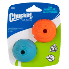 Chuckit! Small Whistle Fetch Ball 2 Pack for Dogs