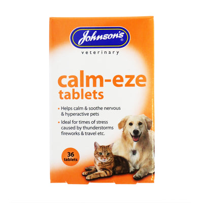 Johnson's Veterinary Calm-Eze Tablets for dogs and cats, 36 tablets, front of pack