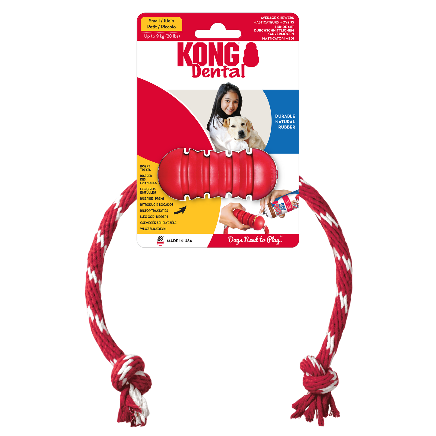 KONG Dental with Rope - Valuepet.ie