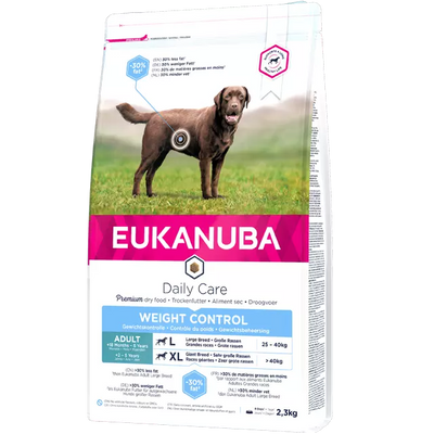 DRY DOG FOOD FOR ADULT LARGE BREED DOGS - WEIGHT CONTROL
