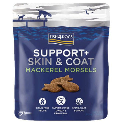 Fish 4 Dogs Skin & Coat Mackeral Morsels 225g - Valuepet.ie