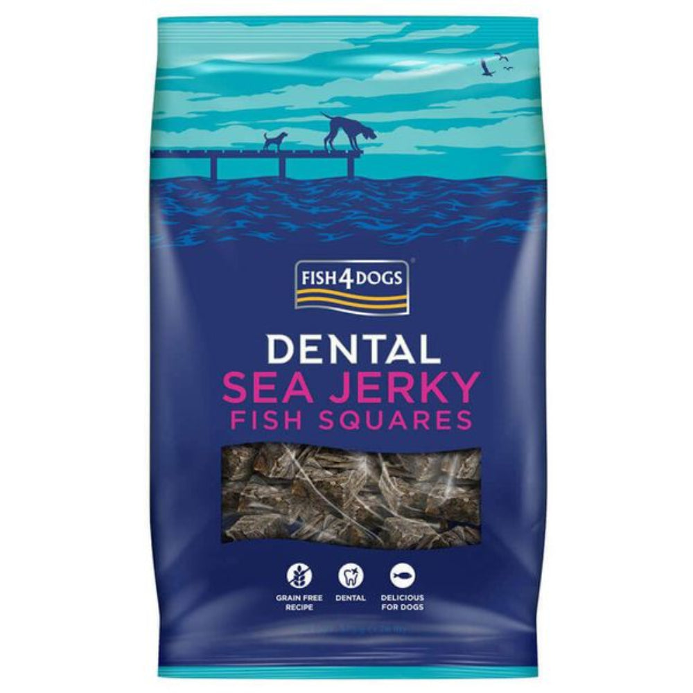Fish 4 Dogs Sea Jerky Fish Squares 575g - Valuepet.ie