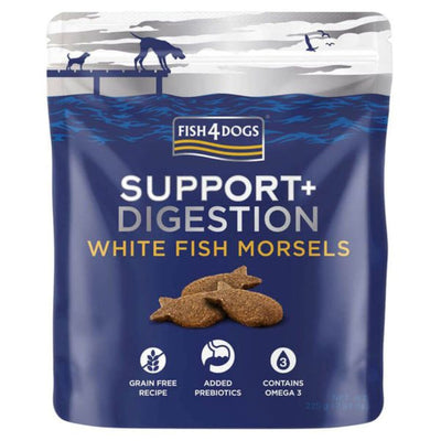Fish 4 Dogs Digestion White Fish Morsels 225g - Valuepet.ie