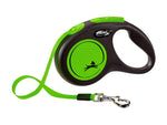 Flexi Neon Reflective Retractable Tape Dog Lead 5m Medium