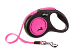 Flexi Neon Reflective Retractable Tape Dog Lead 5m Medium