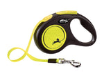 Flexi Neon Reflective Retractable Tape Dog Lead 5m Medium