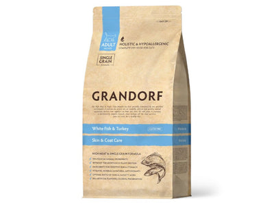 Grandorf 2kg White Fish and Turkey Cat Food