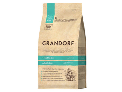 Grandorf 4 Meat Recipe Indoor Cat Food