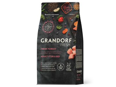 Grandorf Grain Free Sterilised Turkey for Adult Cats 2kg