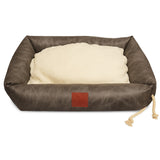 Plush Dog Bed - Grey