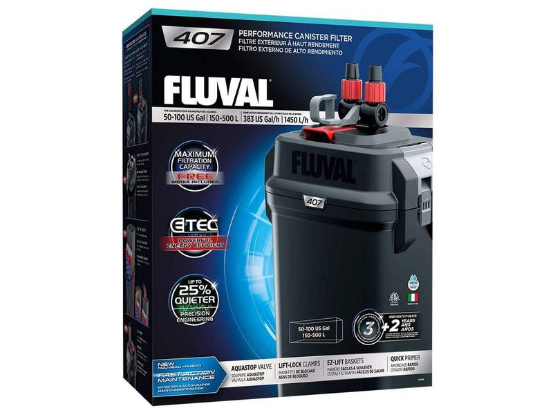 Fluval 407 External Canister Filter – Up to 500L - Valuepet.ie