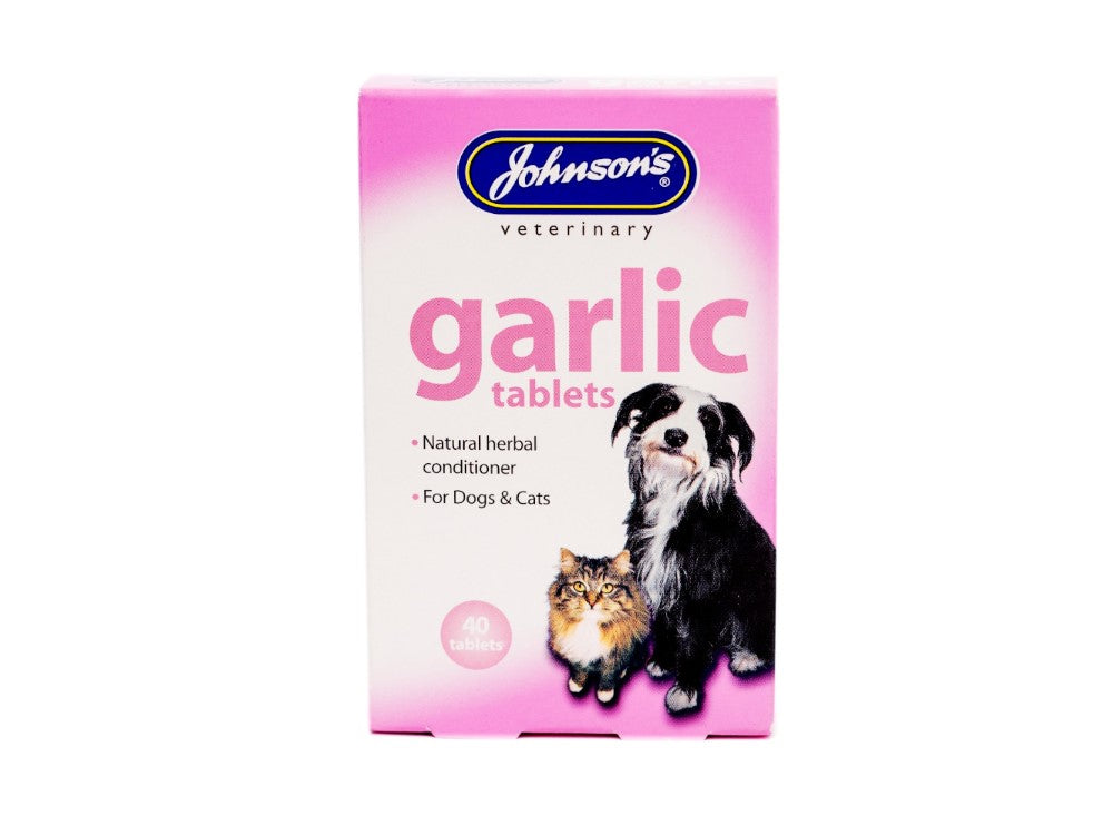 Johnsons Garlic Tablets 40 Pack - Valuepet.ie